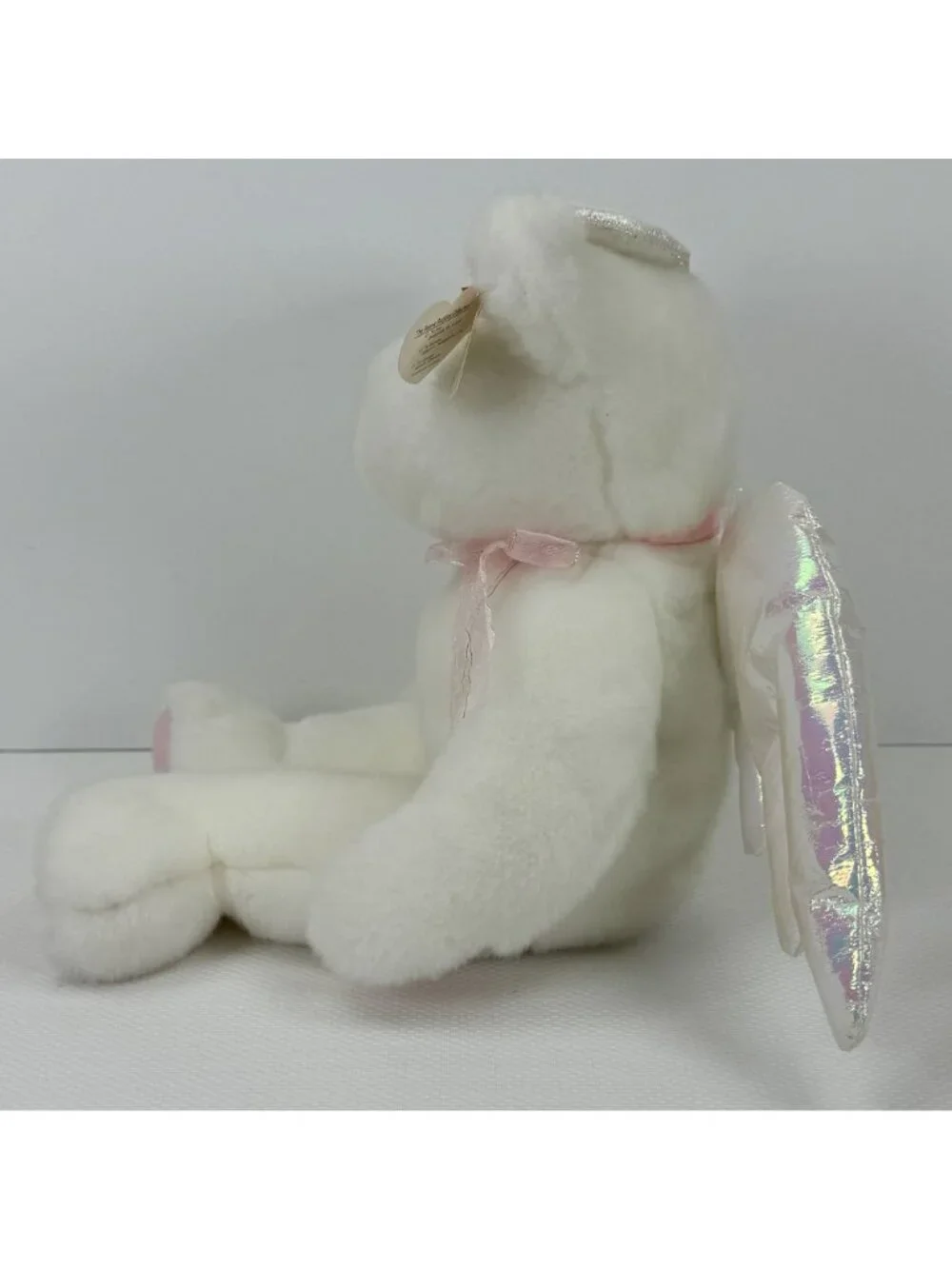Vtg 1999 Ty Beanie Original Buddy Halo Angel Bear 14